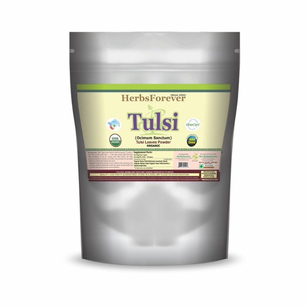 Tulsi Powder 16 oz, 454 gm - Amrit Ayurveda